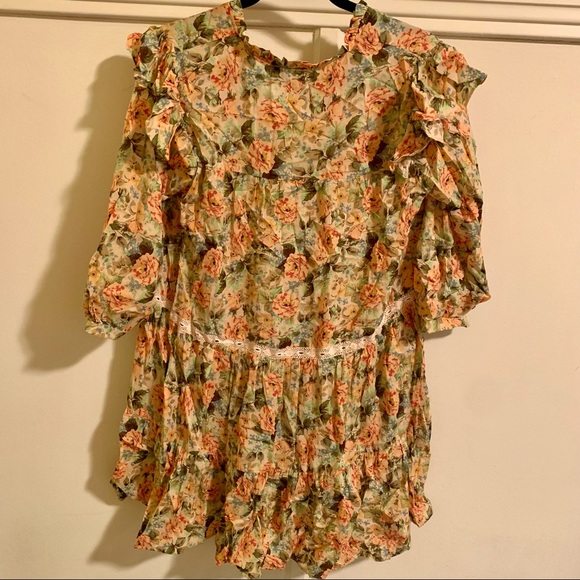 Zara Dresses Zara Floral Ruffle Tiered Babydoll Dress Poshmark